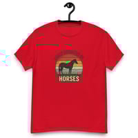 Image 4 of Unisex classic tee, Easily Distracted By Horses Tee