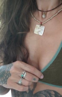 Image 2 of Coastal Current- Necklace (square shell)