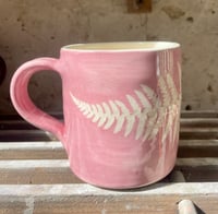 Image 2 of Mug - pink fern