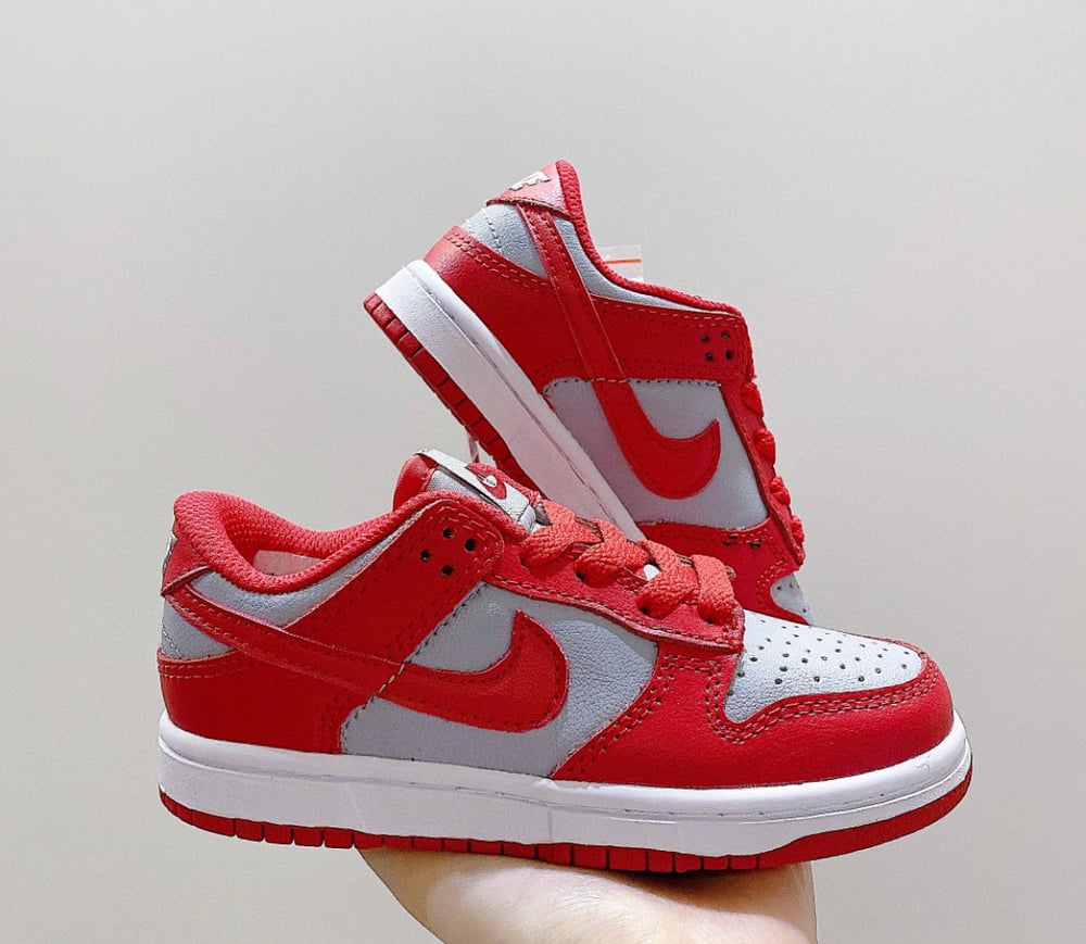 Image of NEW RED/GREY CUSTOM KICKS PRE ORDER ONLY 9c-3Y