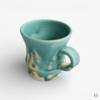 Image 2 of Katsushi Shimabukuro mug cup coral blue No.400