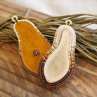 Image 2 of Orange Antler Dangles