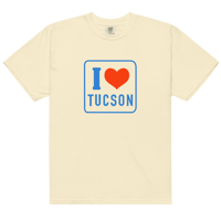 Image 2 of “I Heart Tucson” Unisex garment-dyed heavyweight t-shirt