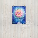 Image 2 of Cosmic Lotus Heart Poster