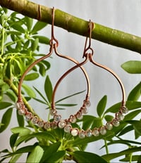 Image 3 of Kyanite (Copper) Hoop Earrings