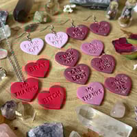 Image 3 of Naughty Hearts Earrings/Necklace
