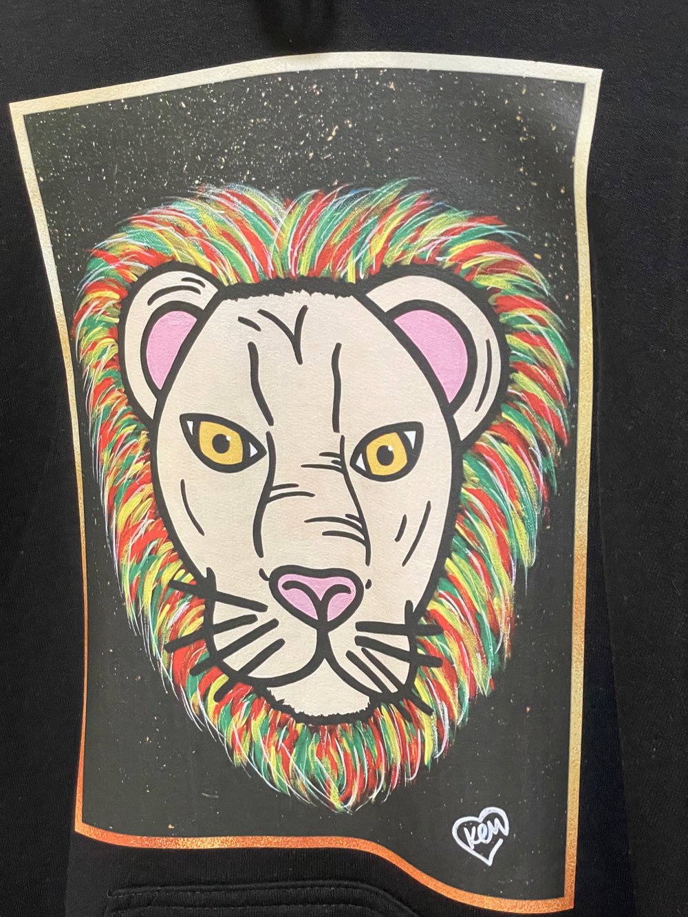 Small Rasta Lion Hoodie
