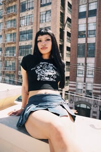 Image 2 of take a chance baby tee blk 