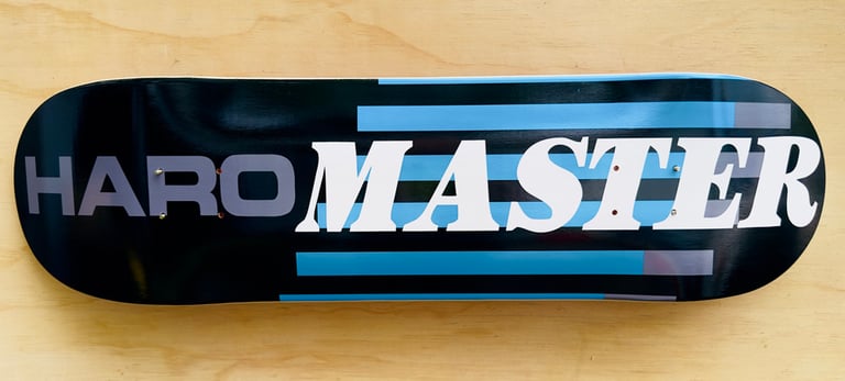 Haro Master Black Blue Bmx Skateboard Image 2
