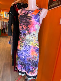 Image 5 of Electric Graffiti Abstract Mesh Dress M
