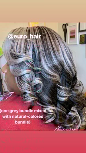 Image of [RAW LUXURY INDIAN TEMPLE] GRAY COLOR STRAIGHT