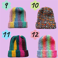 Image 4 of Crochet Beanies - Multicolors