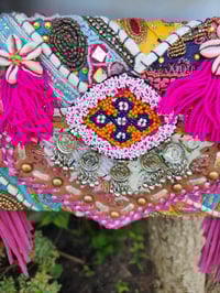 Image 3 of Chilean Bag -Pink fringes 2
