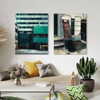 Image 12 of Painting / maleri / "København – Malerdrømme og tankestreger – Stoppestedet" / 80x100 cm