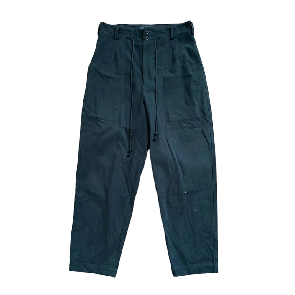 Y’s Yohji Yamamoto High Waisted Tapered Canvas Work Pants    