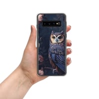 Image 4 of Baroque Style Gothic Inspired Owl Oil Painting Clear Case for Samsung®