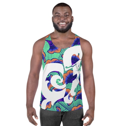 Image of Heart-shaped Herb Unisex Tank Top