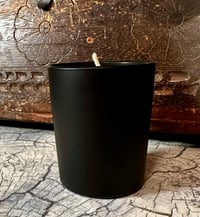 Image 2 of Black Votive Candle in Cinnamon & Persian Saffron