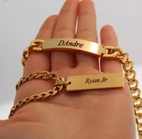 Image 3 of Men Name Plate & Bracelet 