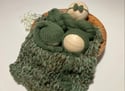 Olive Green Newborn Bonnet Wrap & Layer Photography Prop Set