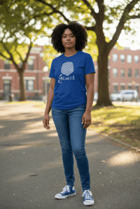 Image 2 of Get Use 2 It Logo T-shirt (Blue)