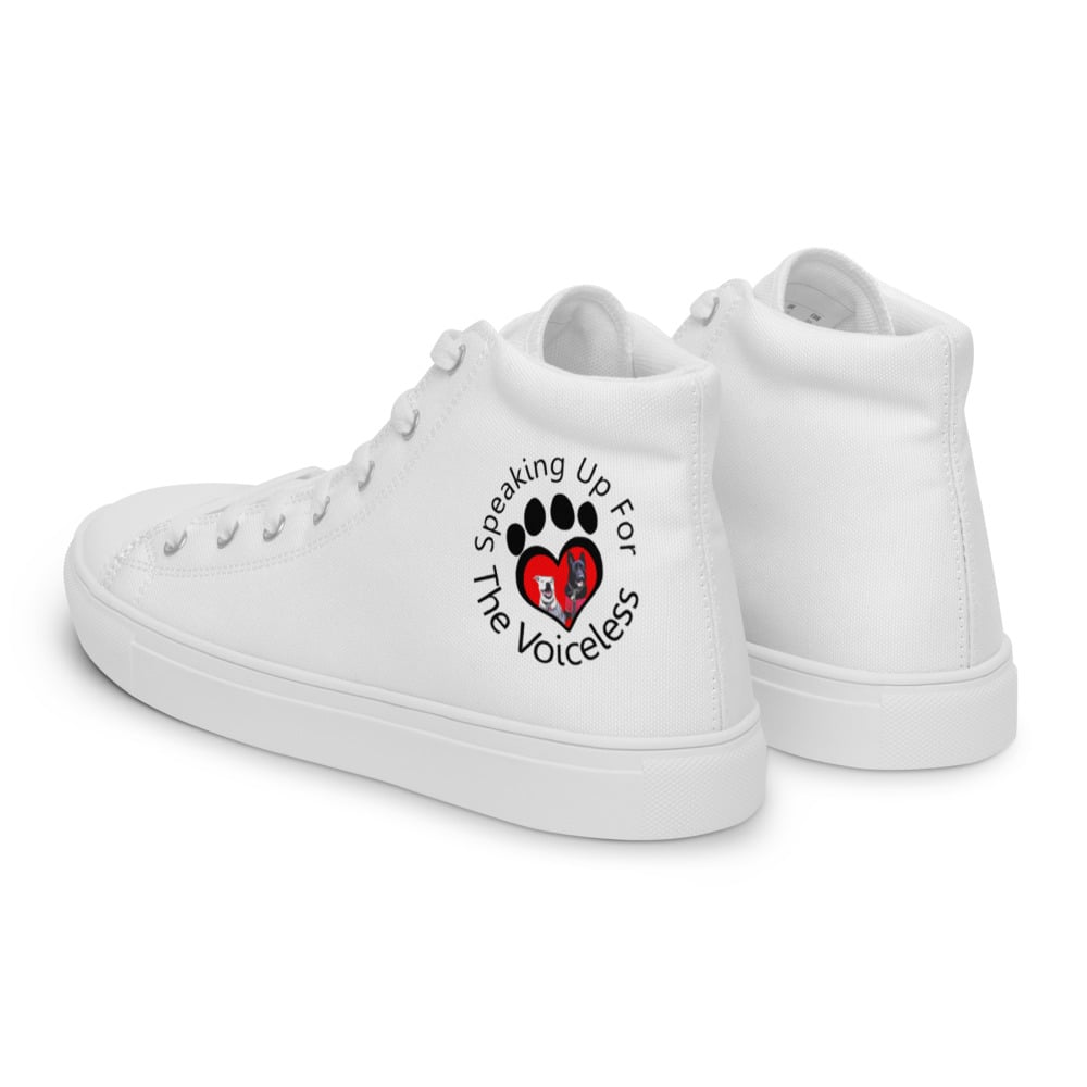 Image of Women’s White High Top Canvas Shoes