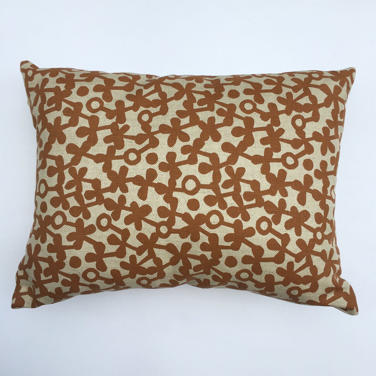 Image of Clover Rectangle Cushion - Cotton/linen Mix