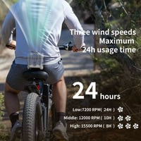 Image 7 of 10,000mAh Portable Waist Fan/Power Bank/LED FLashlight