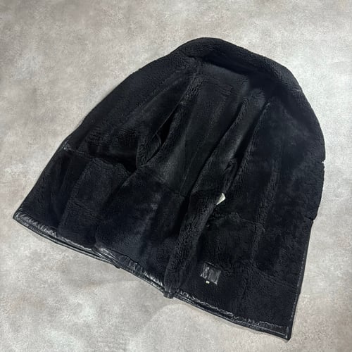 Image of 1980s Valentino Leather Shearling Jacket, Size XL