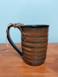 Image 1 of M54 Orangy-Gold Blackish Large Mug