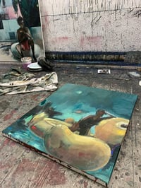 Image 5 of Painting / maleri / "Et øjeblik II" / 60x70 cm