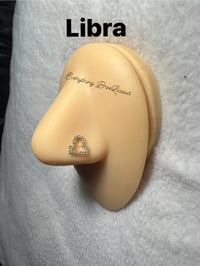 Image 3 of Zodiac Signs Nose Studs