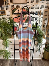 Image 1 of Fashion nova stripe halter dress