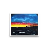 Image 1 of Sunset at the Pier Poster