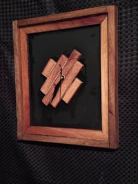 Image 2 of Black Back Rimu Farme Clock
