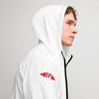 Image 3 of veste à capuche blanche et rouge