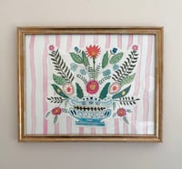 Image 1 of Collage Series: Vibrant Folk Bouquet 