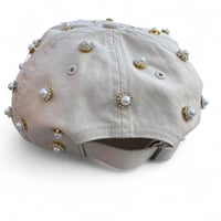 Image 3 of IRI$ BELOVED X LA DODGERS PEARL RHINSTONE DAD CAP 