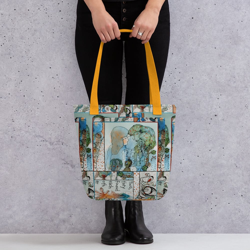 Image of Two Collage Tote bag