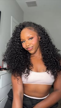 Image 1 of Waterwave curly half wig 
