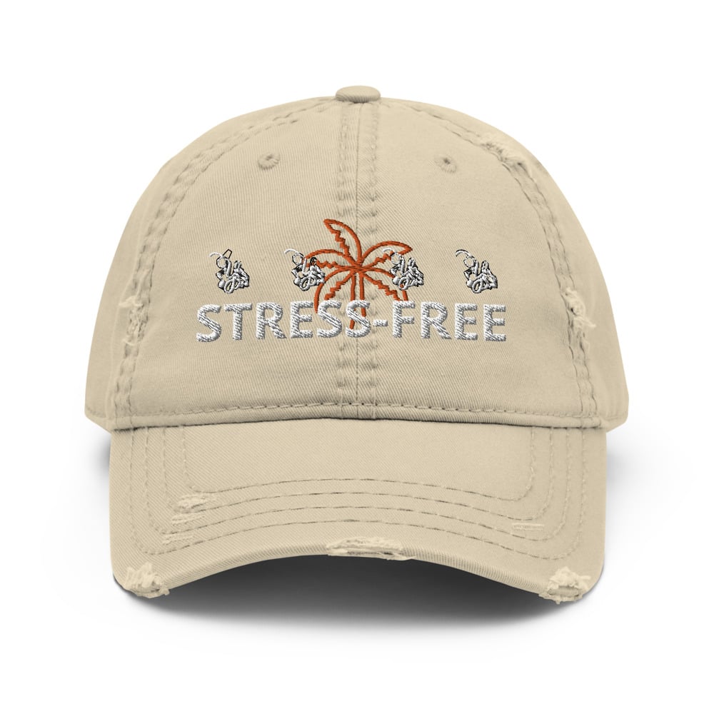 Image of YStress Exclusive Distressed Stress-Free Hat (Reg Orange)