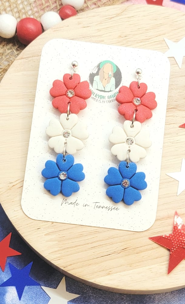 Image of Firework Floral Dangles 