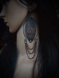 Image 3 of Lilith moonstone earrings PRE ORDER 