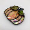 Iridescent Orange Pumpkin Suncatcher