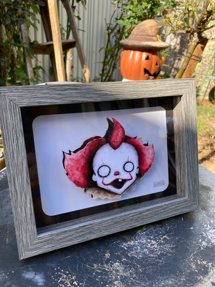 Image of “Pennywise” shadow box