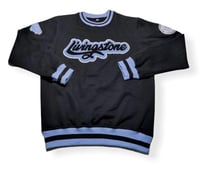 Image 1 of Livingstone Cursive Crew Sweatshirt (Black)