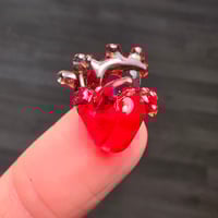 Image 1 of MINIATURE "LAYERS OF LOVE" ANATOMICAL HEART PENDANT 2