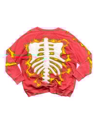 Image 8 of Re-worked 1 of 1 NY Exposed Ribcage Sweatshirt Size L