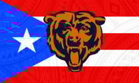 Chicago Bears Flag Puerto Rican 