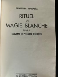 Image 3 of Rituel de magie blanche, talismans et pentacles bénéfiques, B. Manassé, 1957.